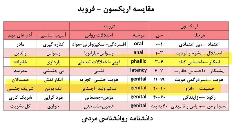 ضعف های بنیادی از دید اریکسون